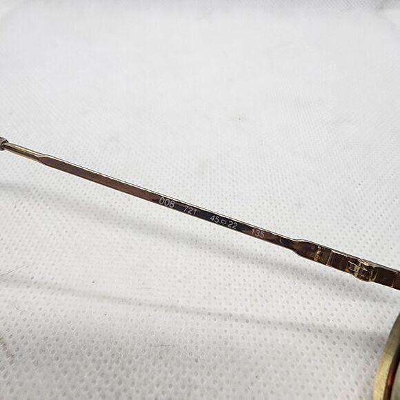 Emporio Armani Gold & Tortoiseshell Prescription Glasses Frames - Picture 14 of 15